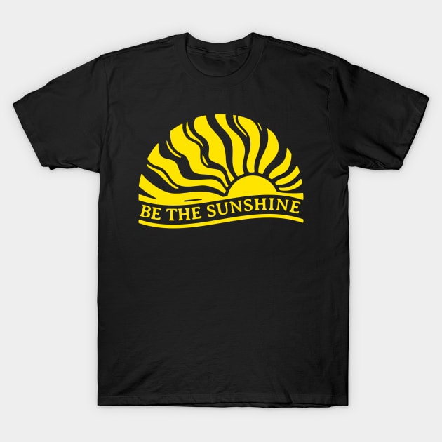 Be The Sunshine Inspirational Boho Chic T-Shirt by BackintheDayShirts